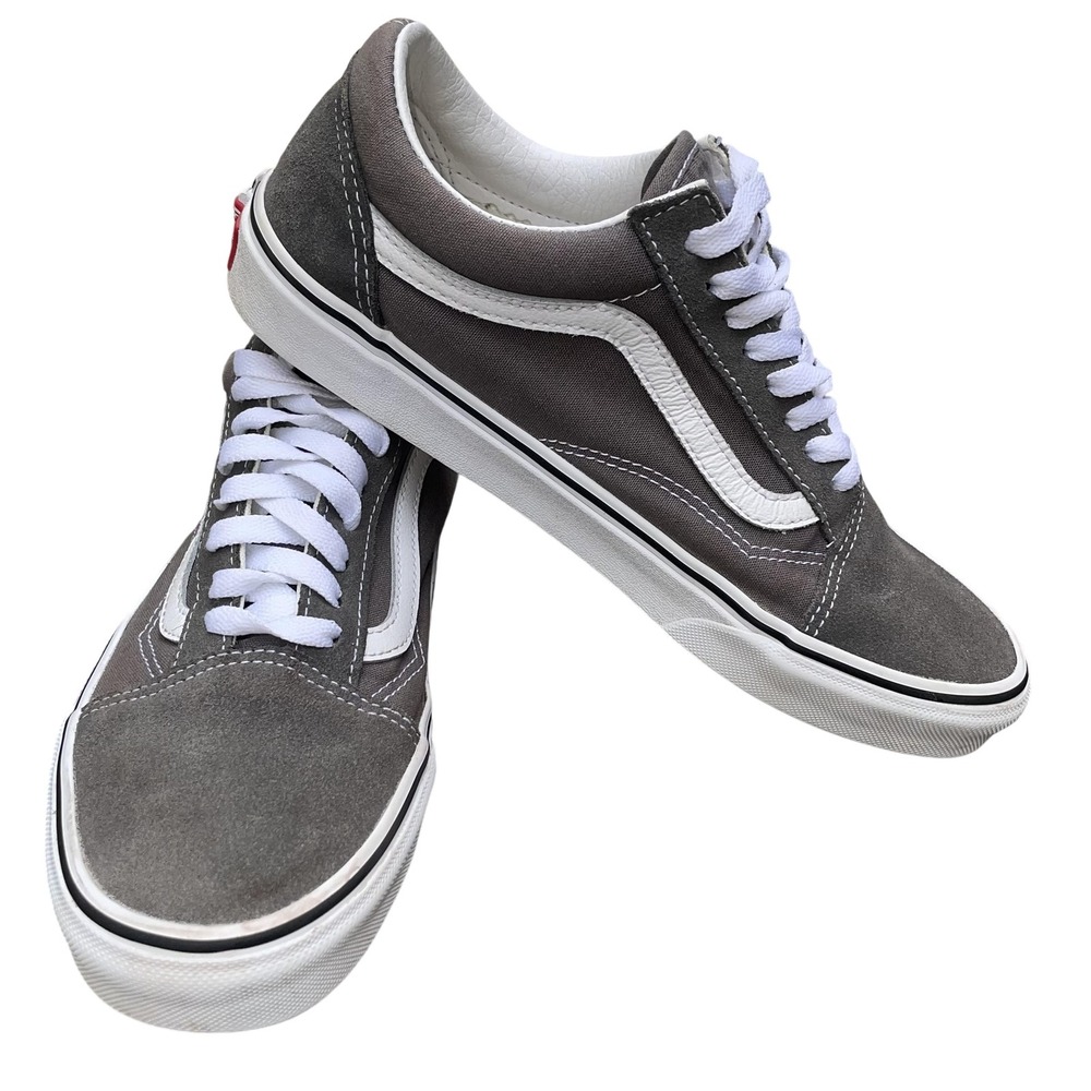 Vans Old Skool Men 8 Women 9.5 Pewter Grey Suede Sneakers VN0A4BV5195 Skate Shoe